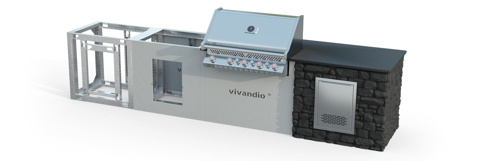 vivandio custom DIY System für die Outdoor Küche